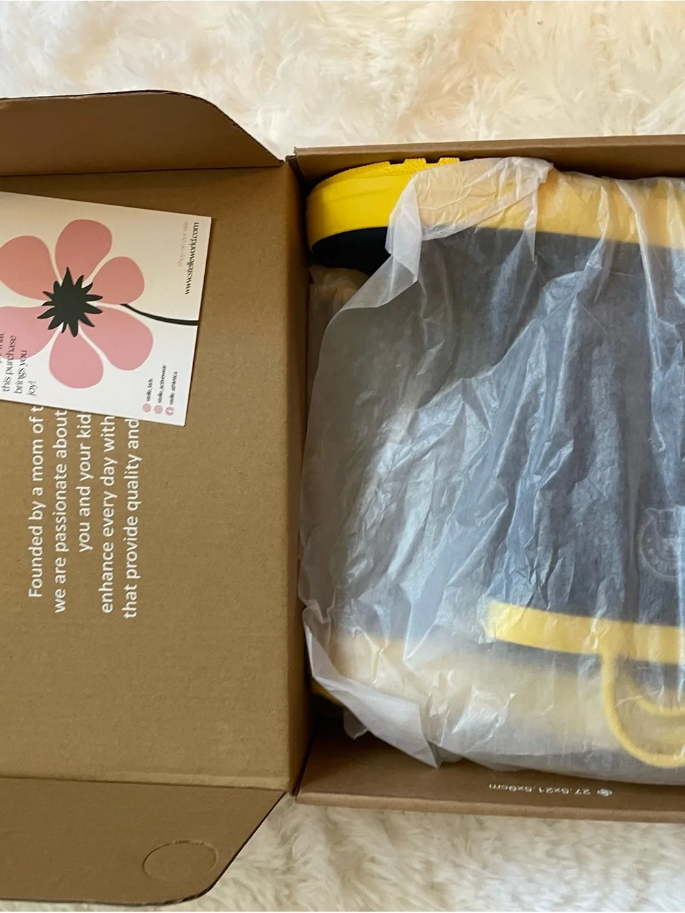 Kids Yellow & Navy rain boots